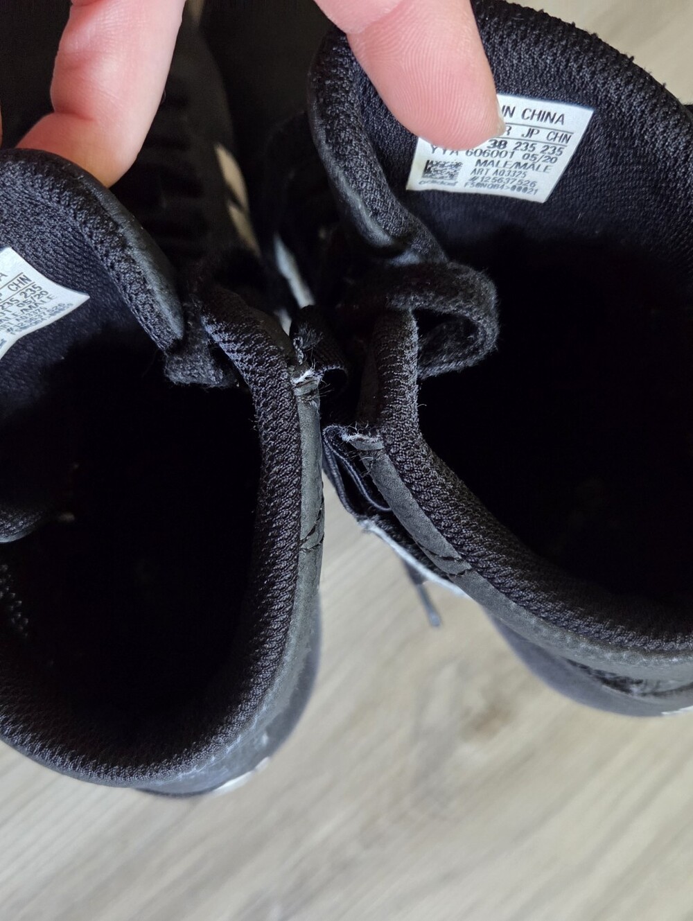 Adidas HVC AQ3325 Men's US 5.5‎ Black/White Suede Mesh Lace Up Wrestling Shoes - Picture 10 of 12